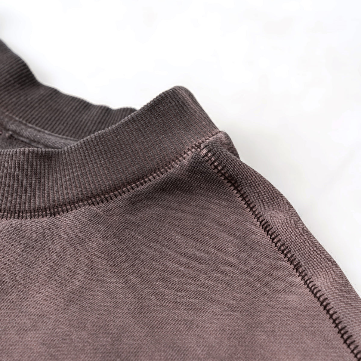 Crew Neck Faded Sweatshirt-INNBLAC Fashion Apparel