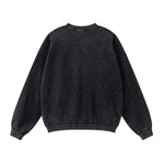 Crew Neck Faded Sweatshirt-INNBLAC Fashion Apparel