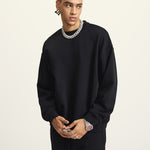 Crew Neck Oversized Couple Sweatshirts-INNBLAC Fashion Apparel