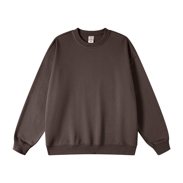 Crew Neck Oversized Couple Sweatshirts-INNBLAC Fashion Apparel
