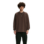 Crew Neck Solid Color Sweatshirt-INNBLAC Fashion Apparel