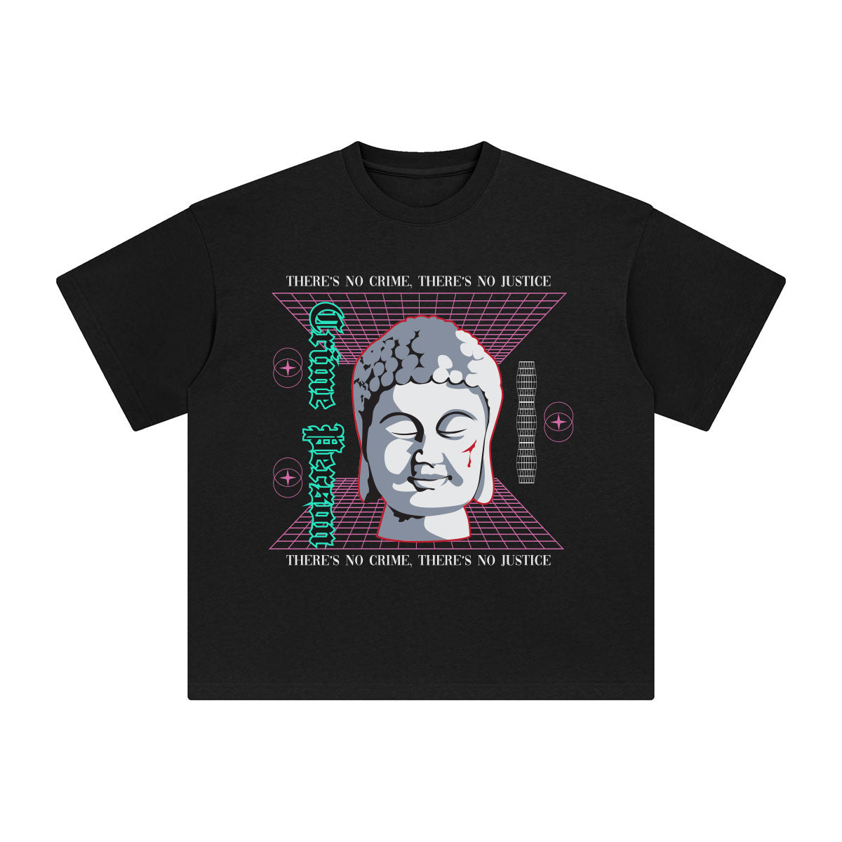 Crime Person Abstract Graphic Tee-INNBLAC Fashion Apparel