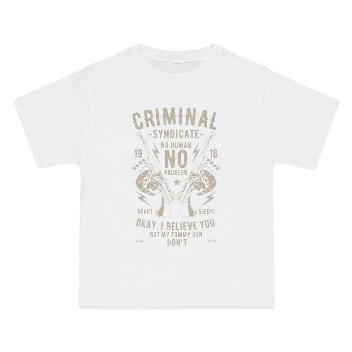 Criminal Syndicate Retro Graphic Tee-INNBLAC Fashion Apparel