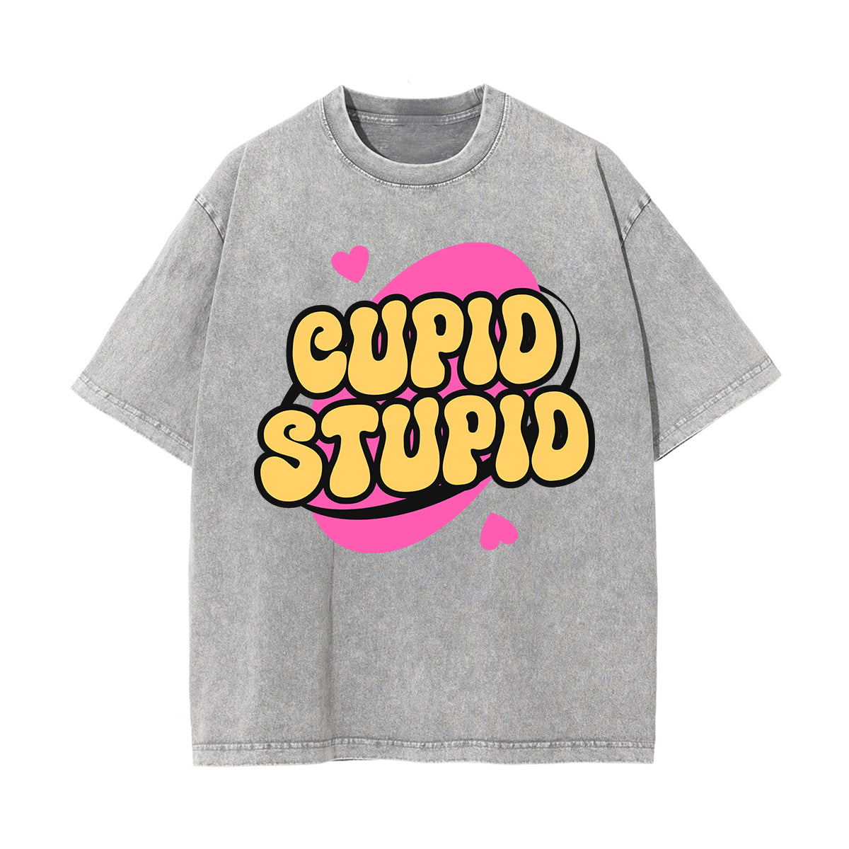 Cupid Stupid Y2K Valentines Graphic Tee-INNBLAC Fashion Apparel