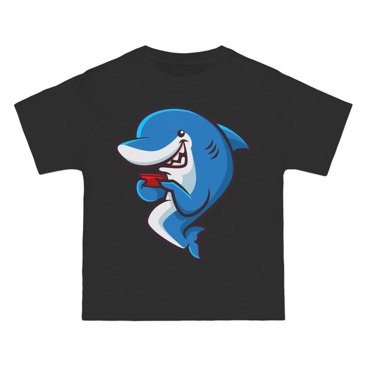 Cute Shark Cartoon Graphic Tee-INNBLAC Fashion Apparel