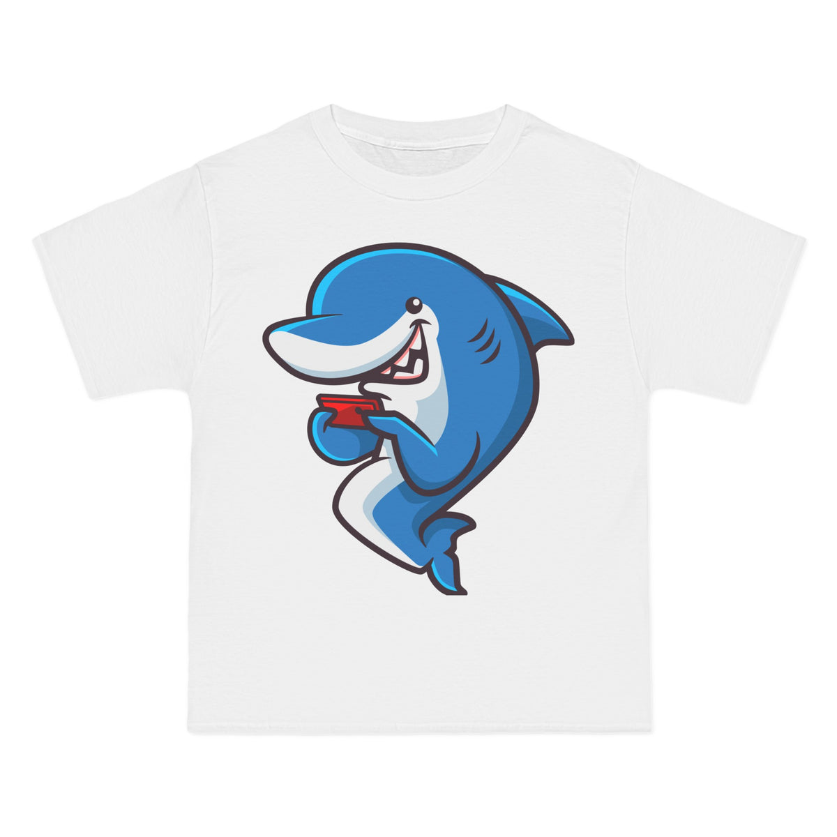 Cute Shark Cartoon Graphic Tee-INNBLAC Fashion Apparel
