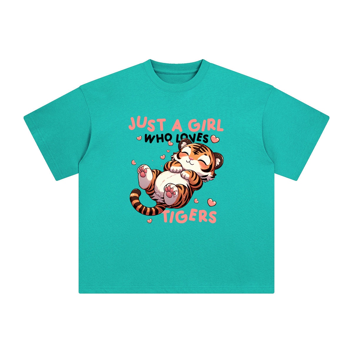 Cute Tiger Cartoon Graphic Tee-INNBLAC Fashion Apparel