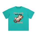 Cute Tiger Cartoon Graphic Tee-INNBLAC Fashion Apparel