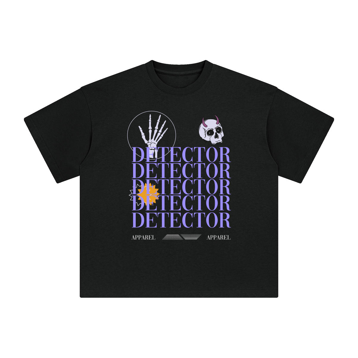 Skull & Demon Hand Graphic Tee-INNBLAC Fashion Apparel