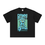 Damn Robot Japanese Kanji Graphic Tee-INNBLAC Fashion Apparel