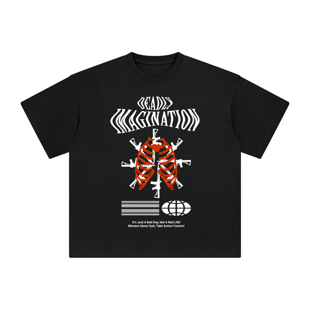 Deadly lmagination Aesthetic Graphic Tee-INNBLAC Fashion Apparel