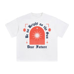 Dear Future Abstract Graphic Tee-INNBLAC Fashion Apparel