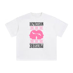 Depression Pressure Abstract Graphic Tee-INNBLAC Fashion Apparel