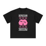 Depression Pressure Abstract Graphic Tee-INNBLAC Fashion Apparel