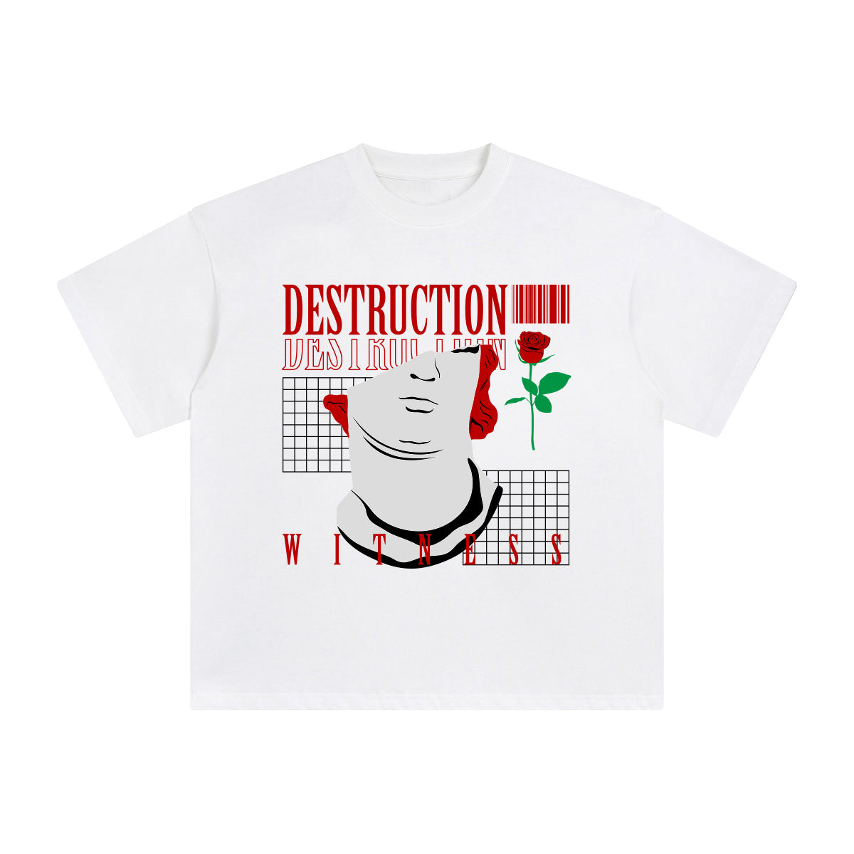 Destruction Abstract Art Graphic Tee-INNBLAC Fashion Apparel