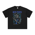 Devil Death Hip Hop Graphic Tee-INNBLAC Fashion Apparel