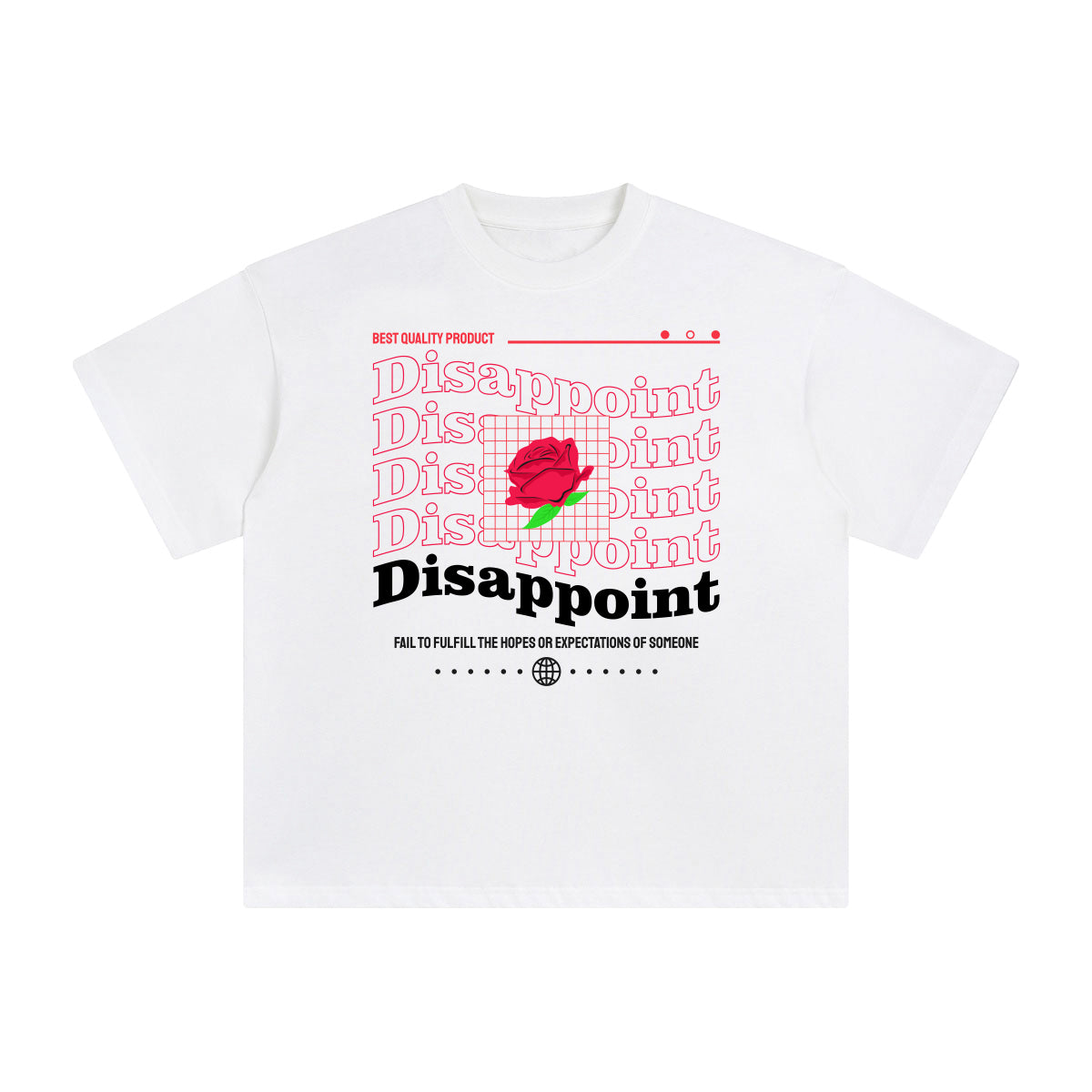 Disappoint Abstract Graphic Tee-INNBLAC Fashion Apparel