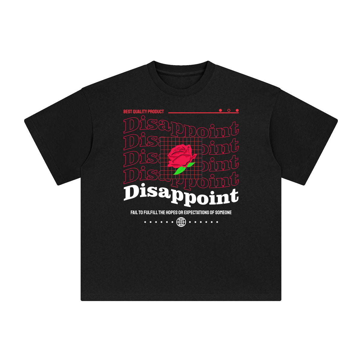 Disappoint Abstract Graphic Tee-INNBLAC Fashion Apparel