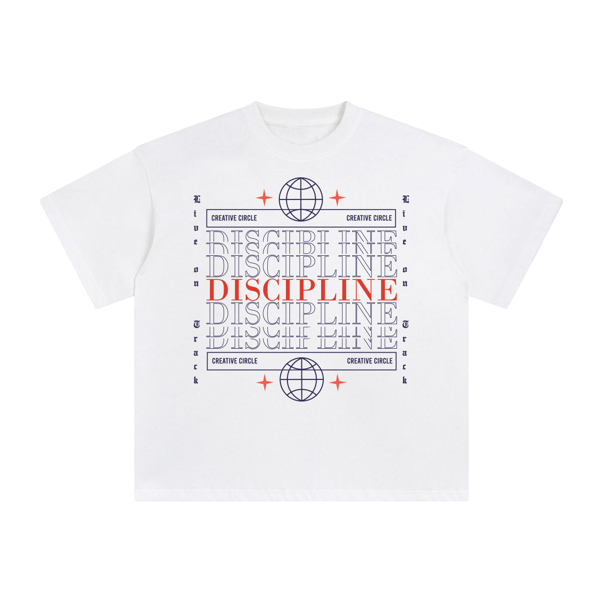Discipline Abstract Graphic Tee-INNBLAC Fashion Apparel