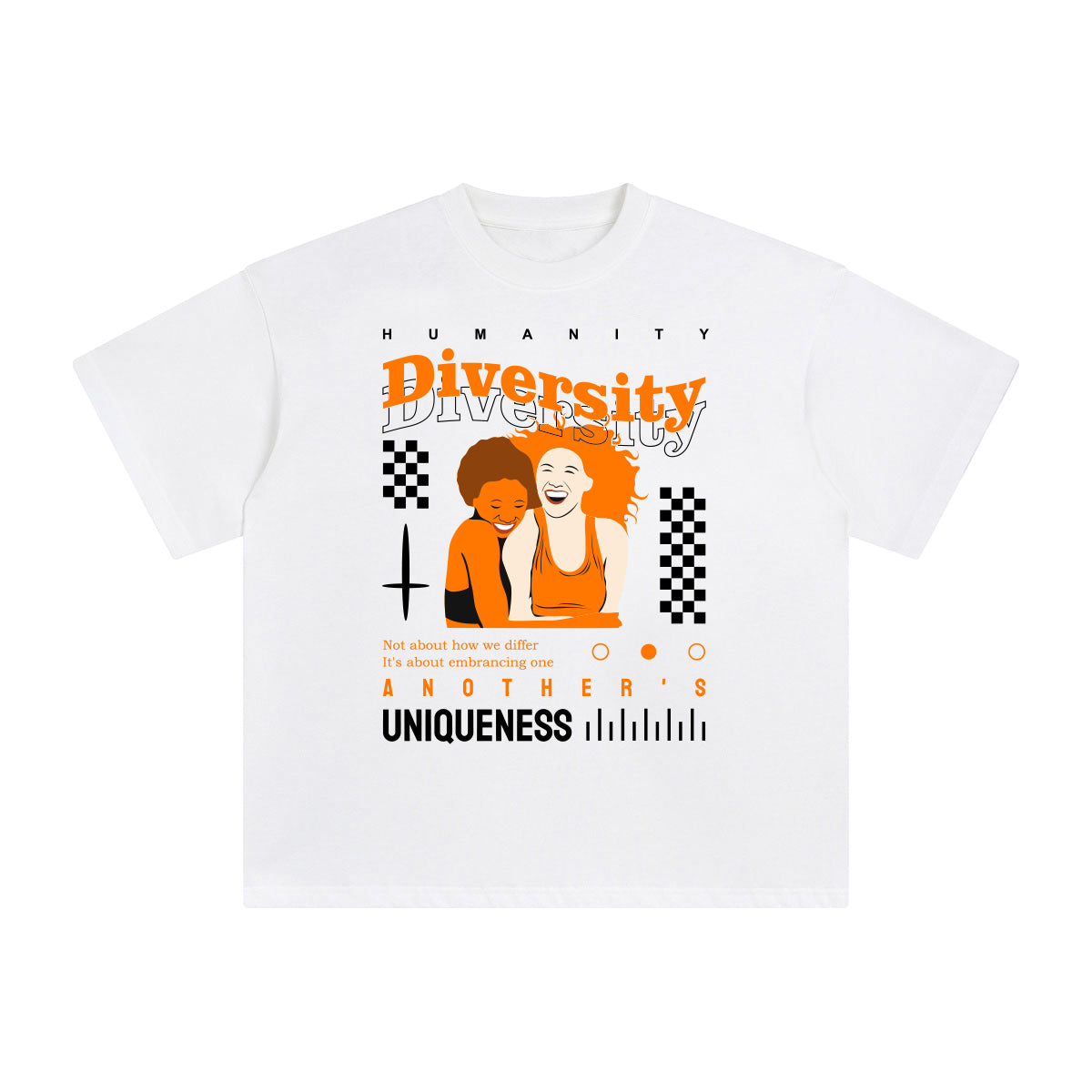 Diversity Abstract Graphic Tee-INNBLAC Fashion Apparel