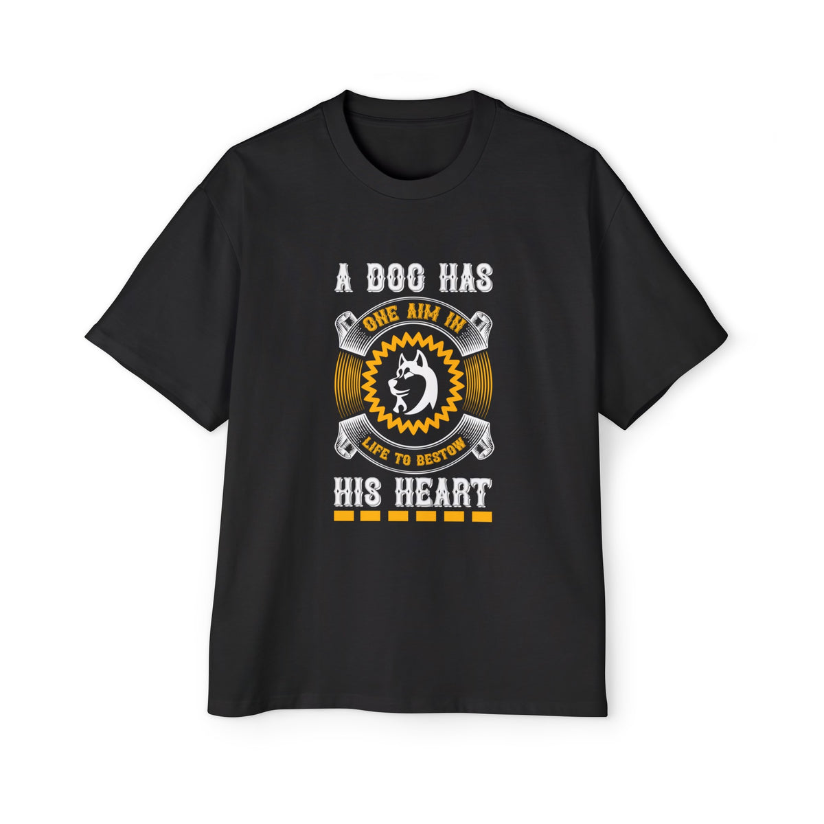 Dog & Slogan Graphic Tee-INNBLAC Fashion Apparel