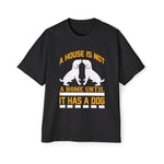 Dogs & Slogan Graphic Tee-INNBLAC Fashion Apparel
