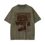 Don't Look Back Graphic Washed Tee-INNBLAC Fashion Apparel