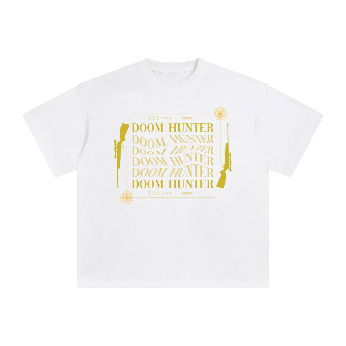 Doom Hunter Abstract Graphic Tee-INNBLAC Fashion Apparel
