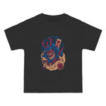 Dragon Blue Samurai Cartoon Graphic Tee-INNBLAC Fashion Apparel