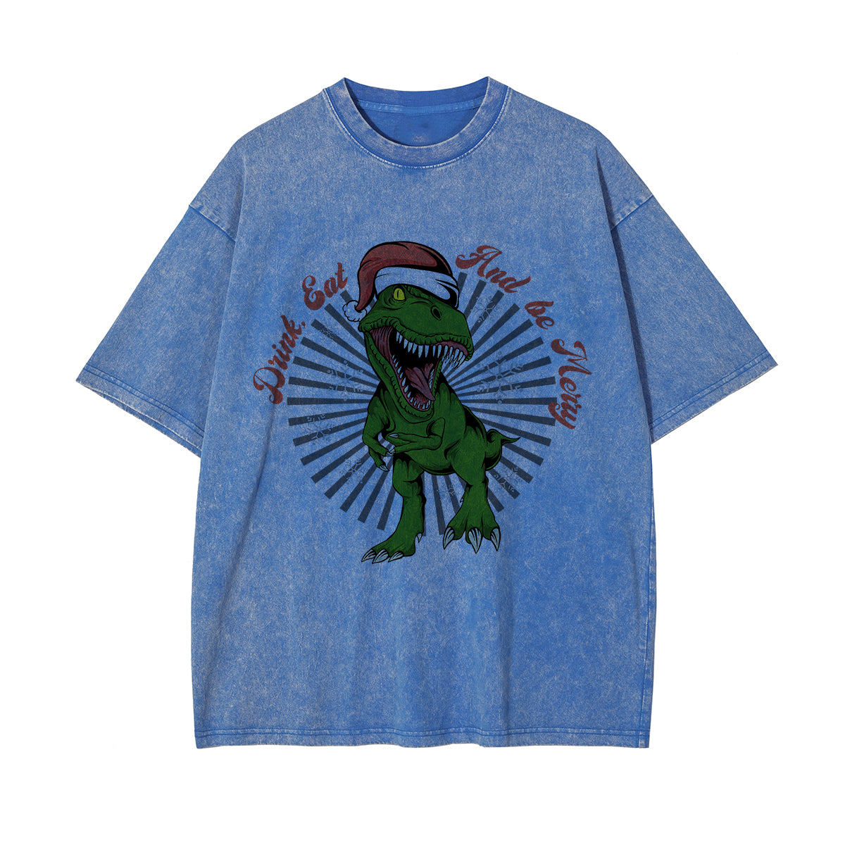 Drink Eat And Be Merry Washed Tee-INNBLAC Fashion Apparel