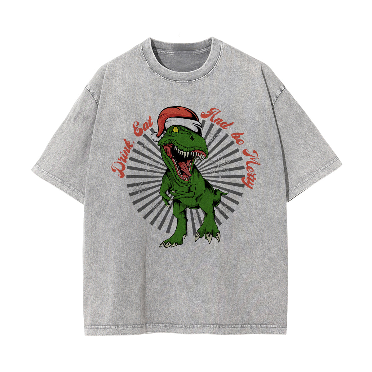 Drink Eat And Be Merry Washed Tee-INNBLAC Fashion Apparel