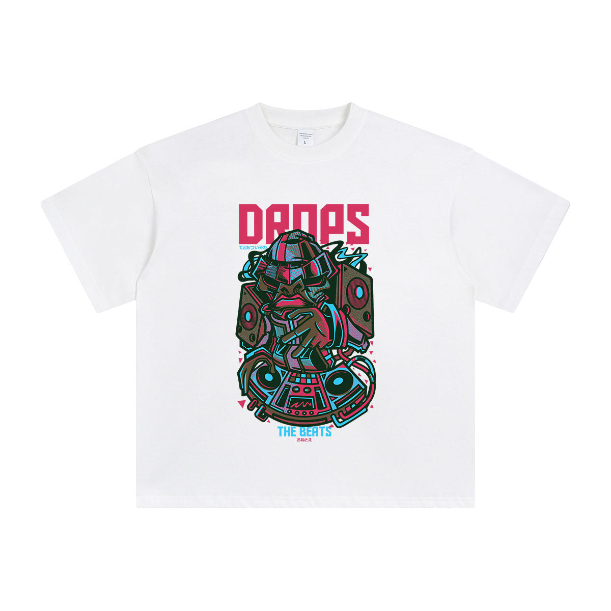 Drops the Beats Aesthetic Graphic Tee-INNBLAC Fashion Apparel