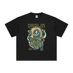 Drown Chinese Character Graphic Tee-INNBLAC Fashion Apparel