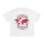 Drowning Abstract Graphic Tee-INNBLAC Fashion Apparel