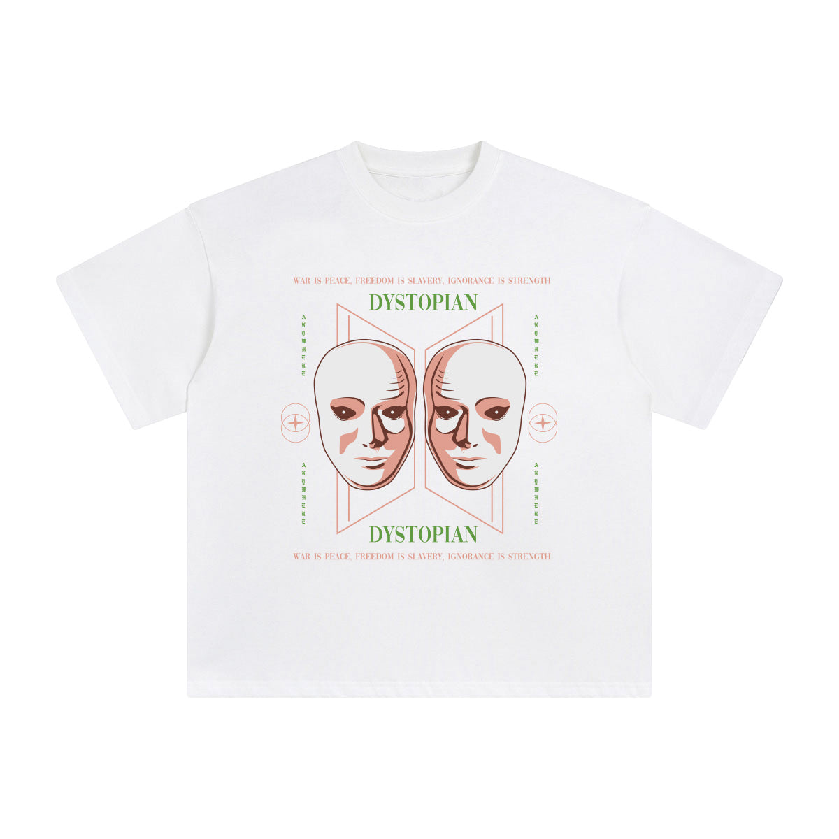 Dystopian Abstract Graphic Tee-INNBLAC Fashion Apparel