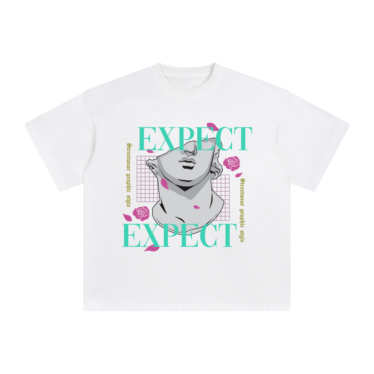 EXPCET Aesthetic Graphic T Shirt-INNBLAC Fashion Apparel