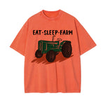 Eat Sleep Farm Graphic Tee-INNBLAC Fashion Apparel