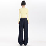 Elastic Waist Drawstring Loose Jeans-INNBLAC Fashion Apparel