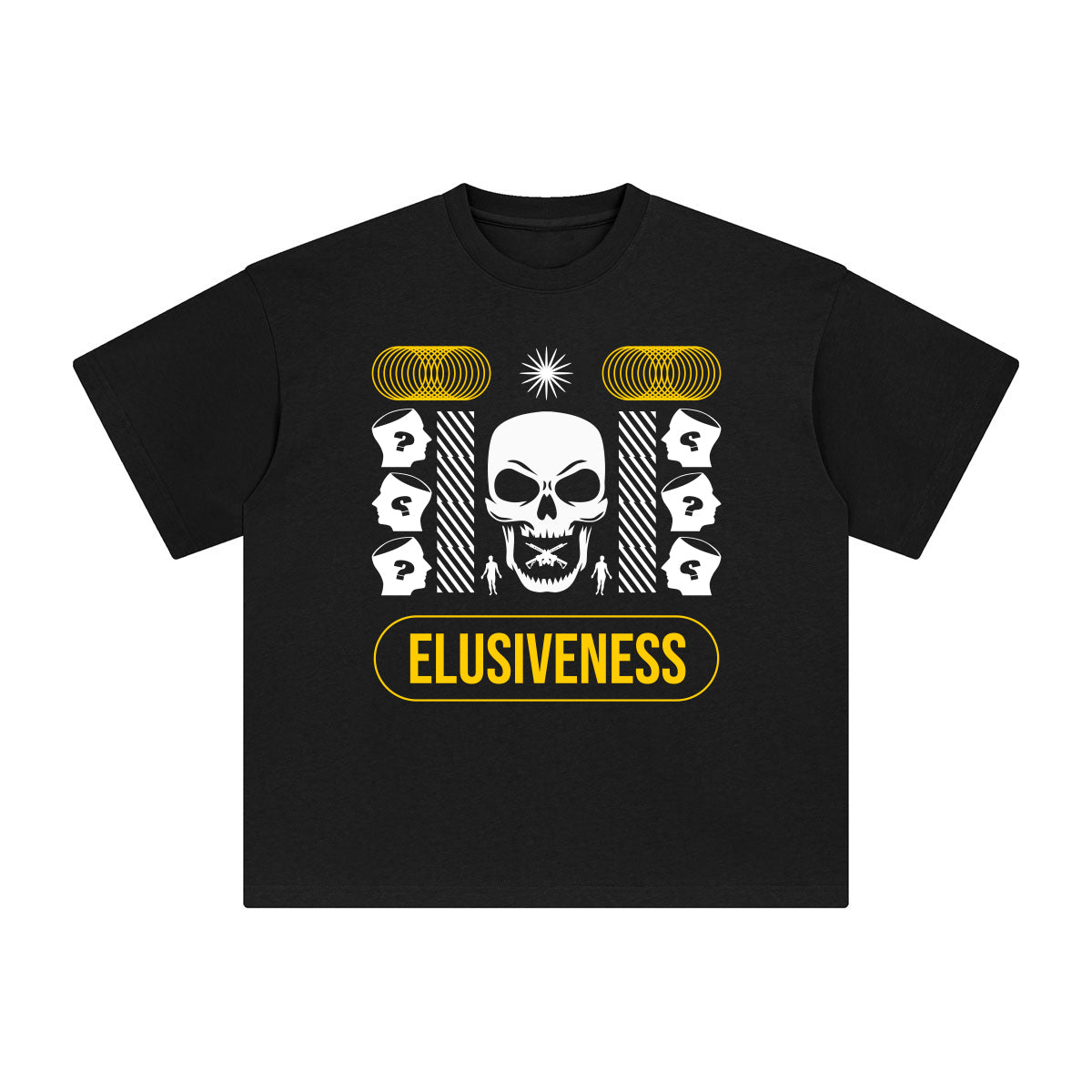 Elusiveness Abstract Graphic Tee-INNBLAC Fashion Apparel