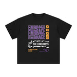 Embrace the Loneliness Abstract Graphic Tee-INNBLAC Fashion Apparel