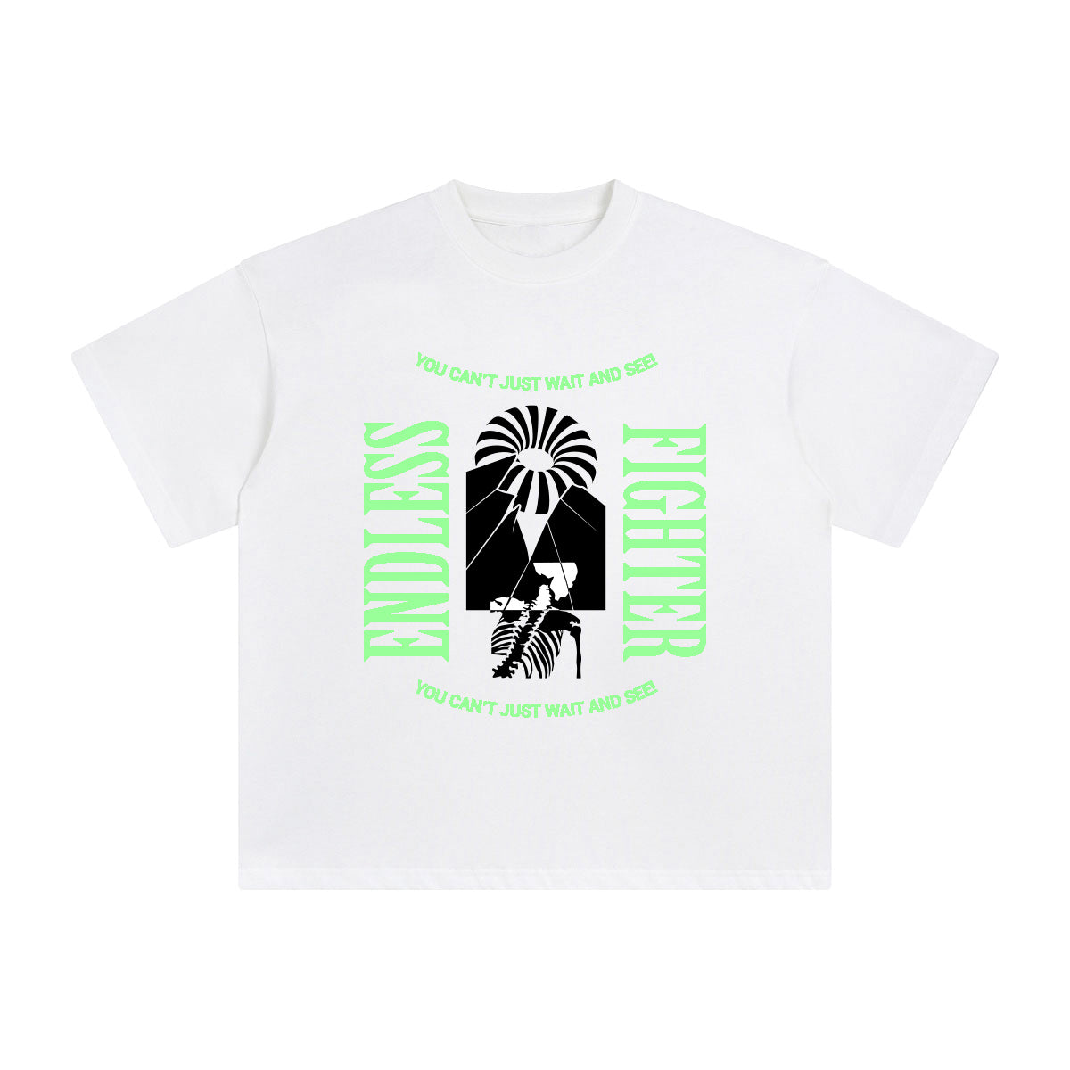 Endless Fighter Aesthetic Graphic Tee-INNBLAC Fashion Apparel