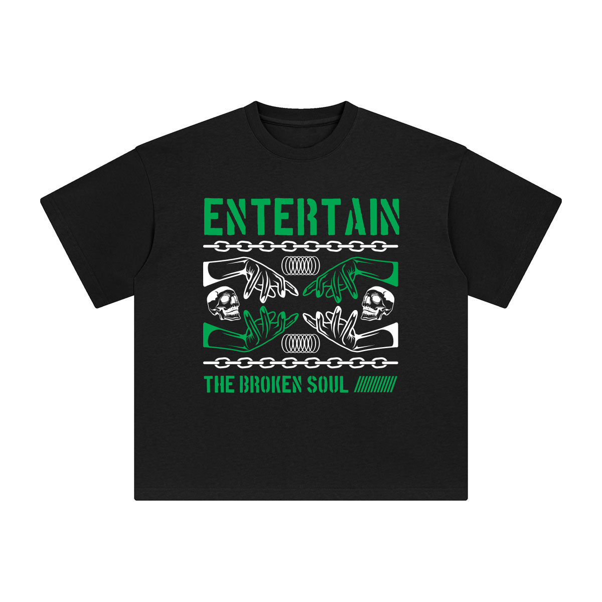 Entertain the Broken Soul Graphic Tee-INNBLAC Fashion Apparel