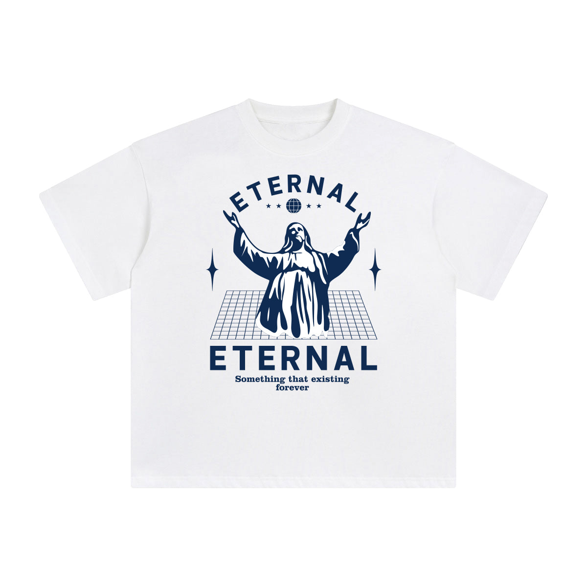 Eternal Abstract Graphic Tee-INNBLAC Fashion Apparel