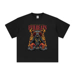 Evil Beats Streetwear Graphic T Shirt-INNBLAC Fashion Apparel