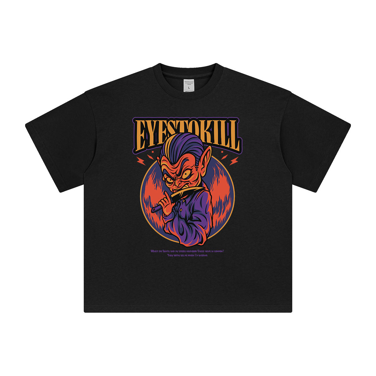 Eyes to Kill Halloween Graphic Tee-INNBLAC Fashion Apparel