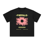 FRAGILE Blossom Graphic Tee-INNBLAC Fashion Apparel