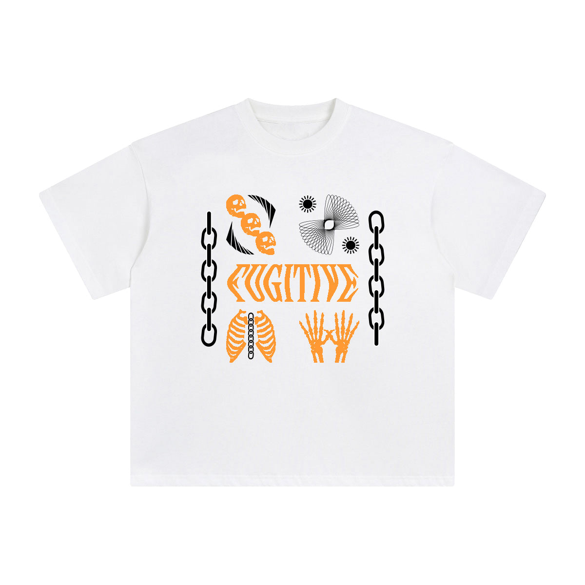 FUGITIVE Aesthetic Graphic T Shirt-INNBLAC Fashion Apparel