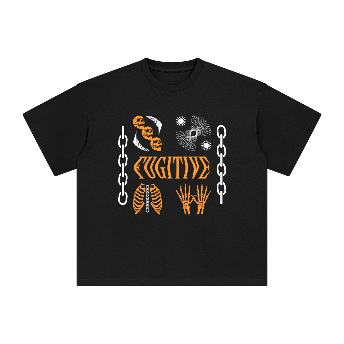 FUGITIVE Aesthetic Graphic T Shirt-INNBLAC Fashion Apparel