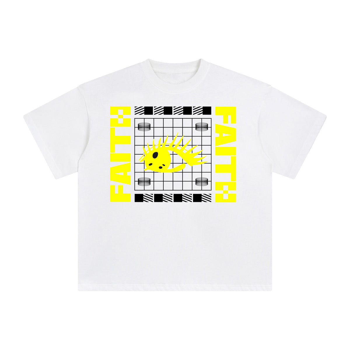 Faith Abstract Graphic Tee-INNBLAC Fashion Apparel