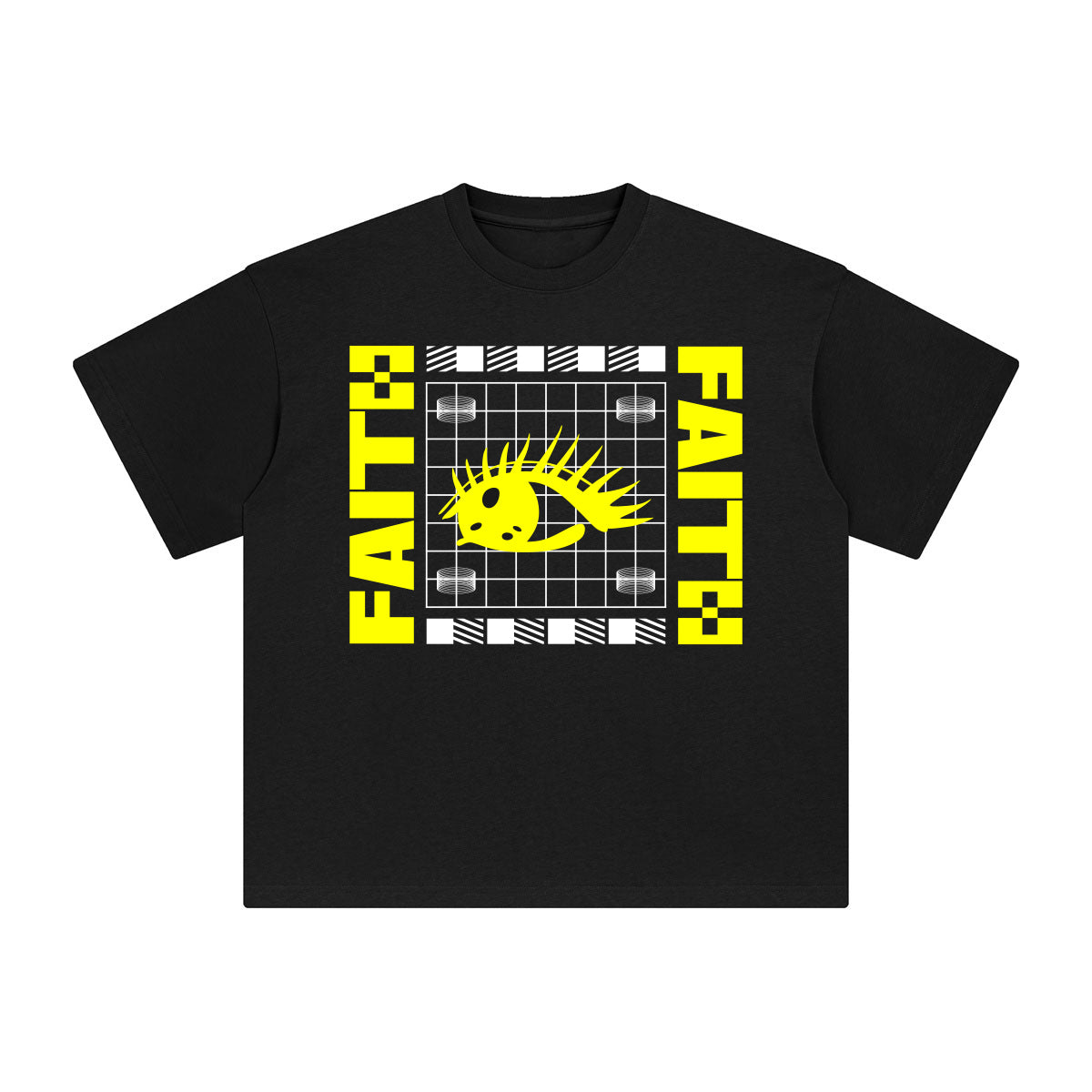 Faith Abstract Graphic Tee-INNBLAC Fashion Apparel